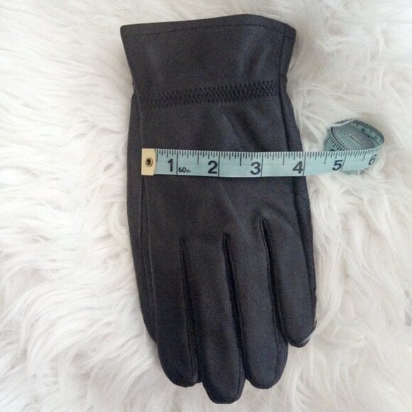 Elegant Black Lined Winter Gloves Size XL NWOT - Picture 4 of 7